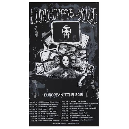 CORRECTIONS HOUSE. European Tour 2013 (Screenprint)