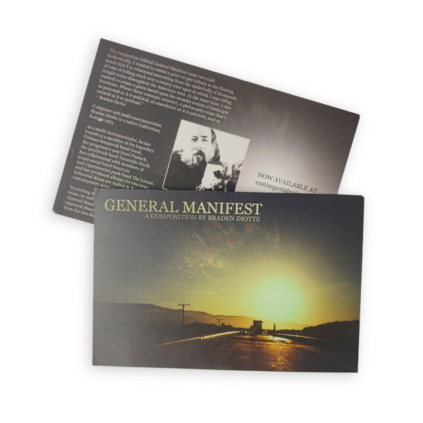 GENERAL MANIFEST. A Composition By Braden Diotte (Download Card)