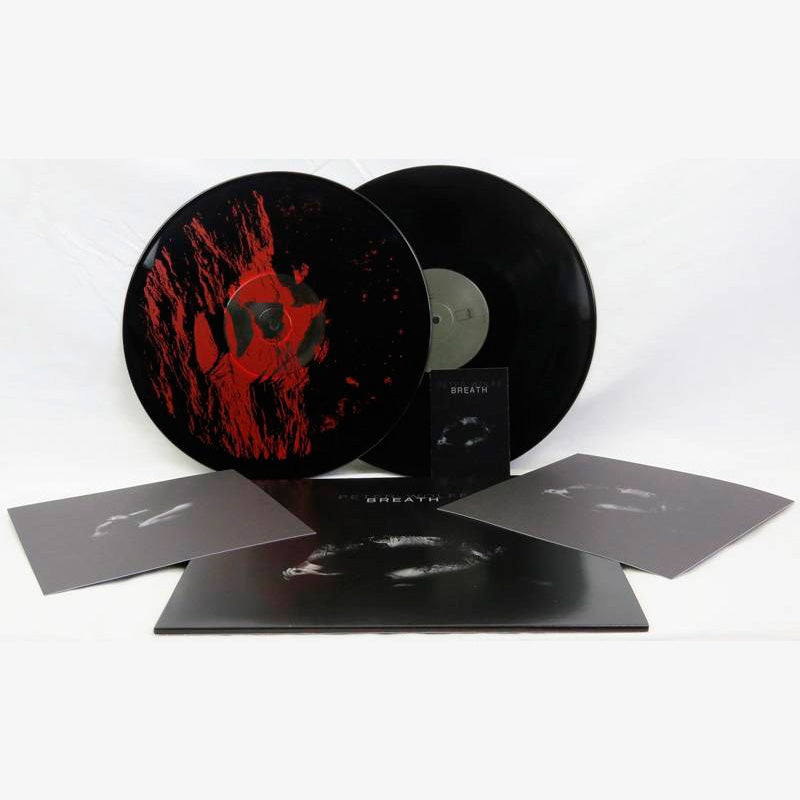 PETER WOLFF. Breath 2LP (Red on black screen print side D)